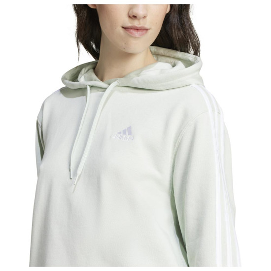 Adidas Γυναικείο φούτερ Essentials 3-Stripes French Terry Cropped Hoodie